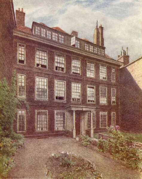 No 10 Nevills Court, Fetter Lane, 1891 (colour litho)