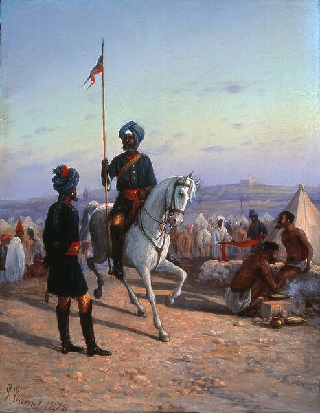 10th (Duke of Cambridges Own) [Bengal] Lancers, Malta, 1878 (oil on canvas)