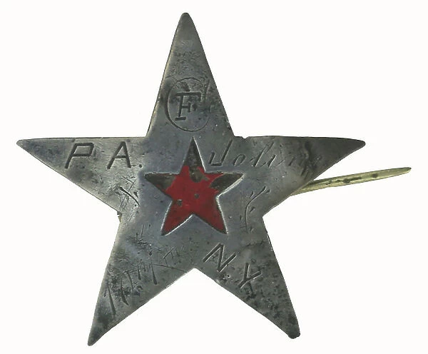 12th Corps badge worn by a soldier of the 107th New York Volunteer
