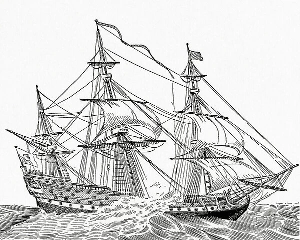 A 17th century Spanish galleon