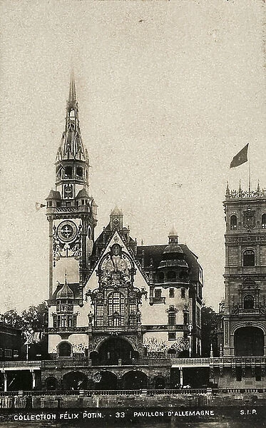 1900 Paris World's Fair: German pavilion, 1900 (photomechanic print)