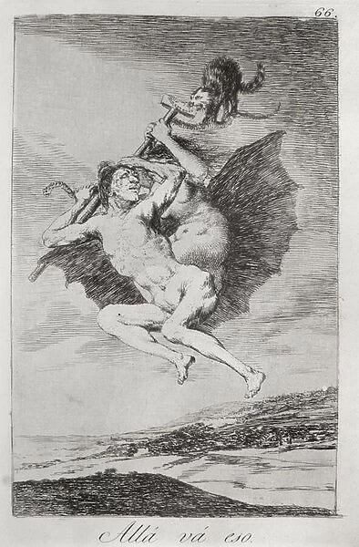 193-0082166 There it goes, plate 66 of Los caprichos, 1799 (etching)
