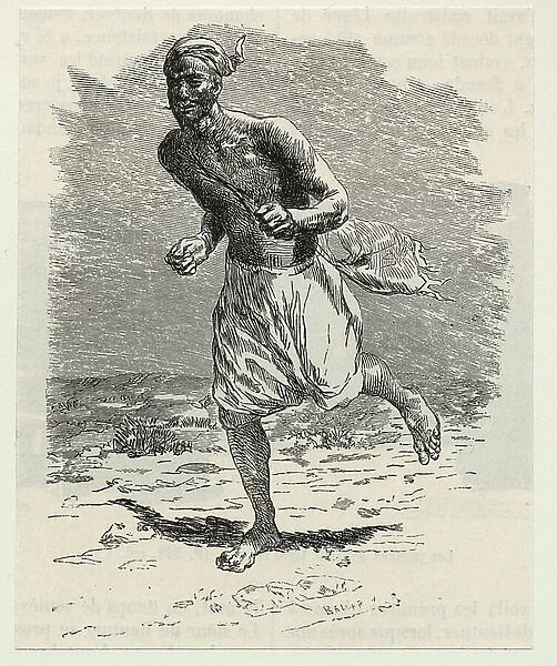 19th century Hindu courier