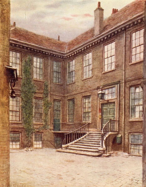 No 23 Great Winchester Street, 1890 (colour litho)