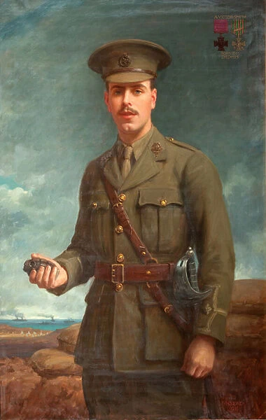 2nd Lieutenant Alfred Victor Smith, VC, 1916 (oil on canvas)