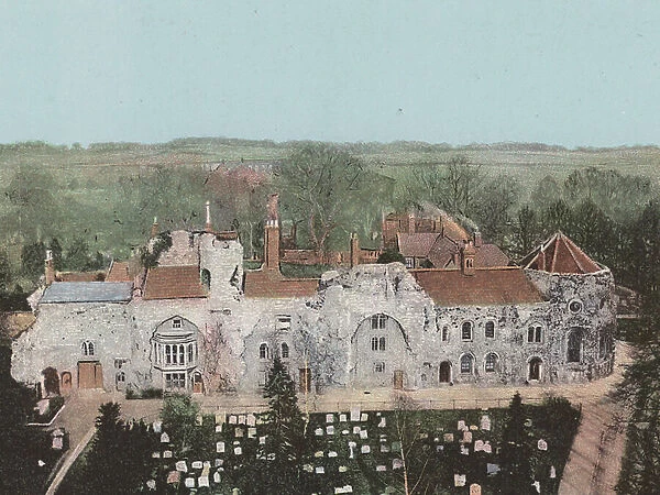 Abbey Ruins, Bury St Edmund's (coloured photo)
