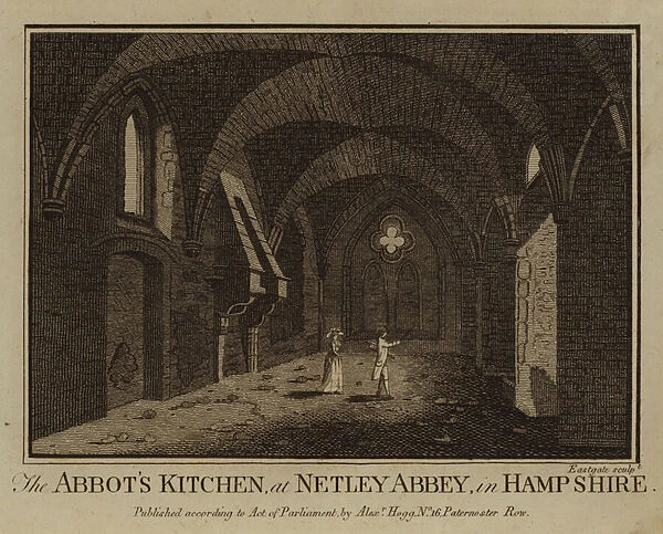 The Abbots Kitchen, at Netley Abbey, in Hampshire (engraving)