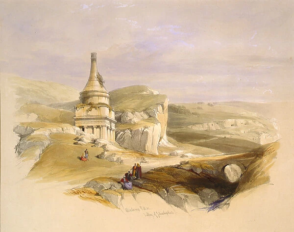 Absaloms Pillar in the Valley of Jehoshaphat, 1839 (lithograph)