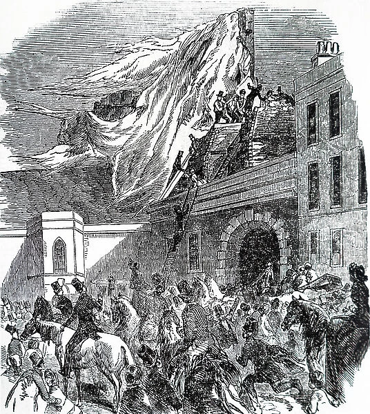 The accidental crashing of Mrs Graham's balloon near Piccadilly