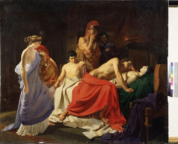'Achille pleure la mort deAchilles Lamenting the Death of Patroclus