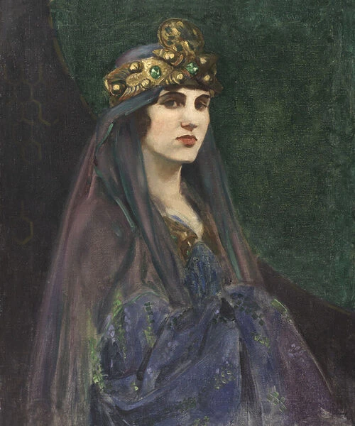 An Actress, 1890 (oil on canvas)