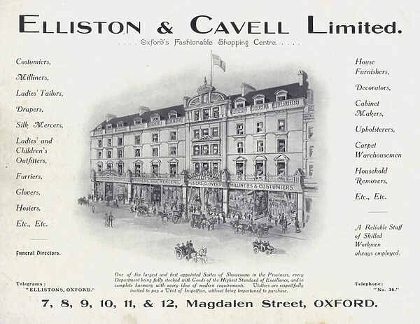 Advertisement, 1907 (litho)