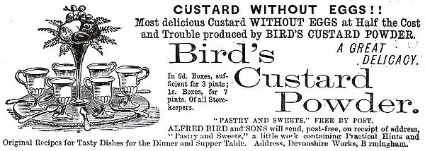 Advertisement for Bird's Custard