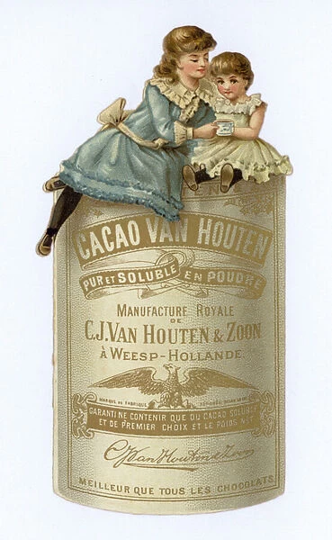 Advertisement for Cacoa Van Houten (chromolitho)