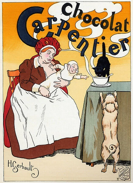 Advertising for the Chocolate drink Carpentier, c. 1900 (poster)