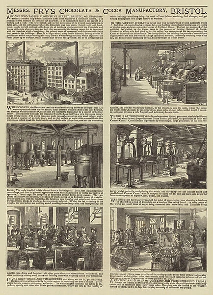 Advertisement, Messers Frys Chocolate and Cocoa Manufactory (engraving)