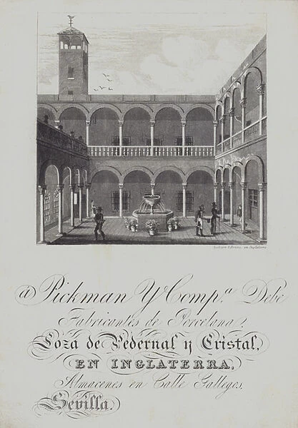 Advertisement for Pickman and Co, porcelain manufacturers (litho)