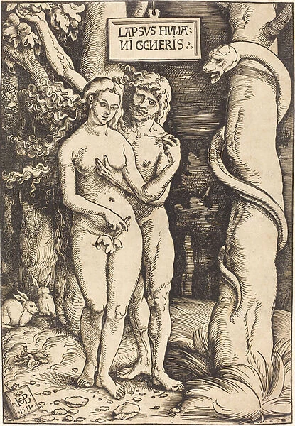 Adam and Eve, 1511 (woodcut)