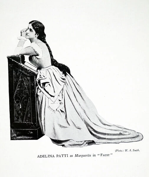 Adelina Patti as Marguerite in Faust