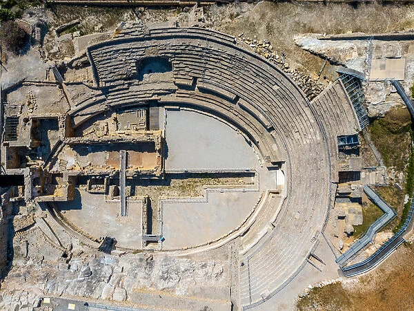 Aerial view of Roman amphitheatre, TARRAGONA, 2021 (photo)