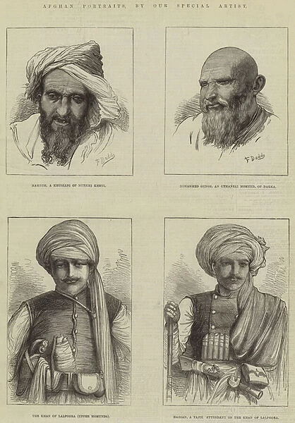 Afghan Portraits (engraving)