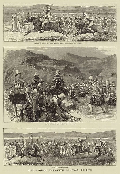 The Afghan War, with General Roberts (engraving)