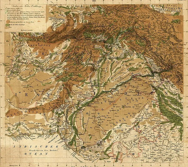 Afghanistan - Bordering Indian Lands, 1842