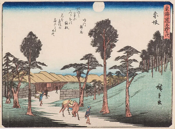 Akasaka, 1840-42 (woodblock print)