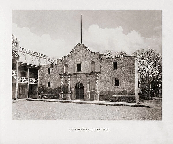 The Alamo, San Antonio, Texas, USA in the 1890a s