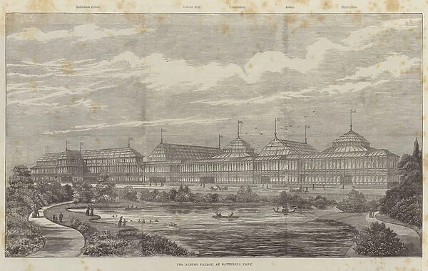 The Albert Palace, at Battersea Park (engraving)