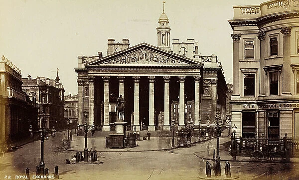 Album 'Photographs of London': View of the Royal Exchange