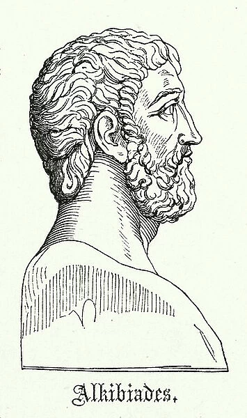 Alcibiades, Athenian politician, orator and general (engraving)