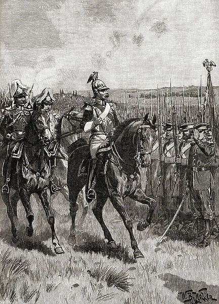 Alexander II of Russia reviewing his army at Sebastopol during The Crimean War, 1855