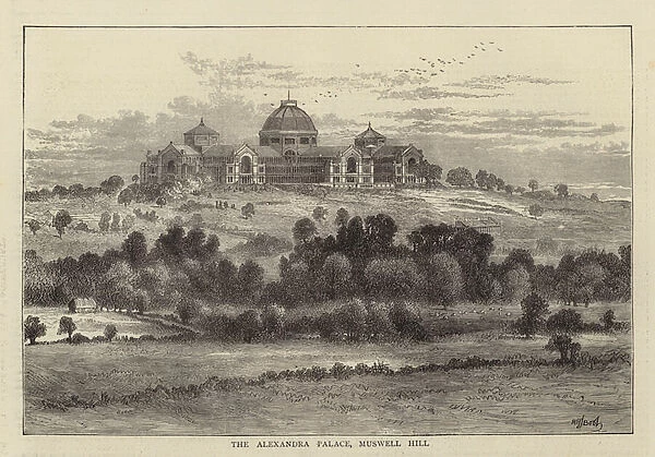 The Alexandra Palace, Muswell Hill (engraving)