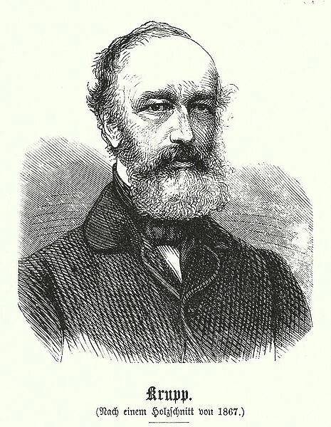 Alfred Krupp, 1812-1887 (engraving)