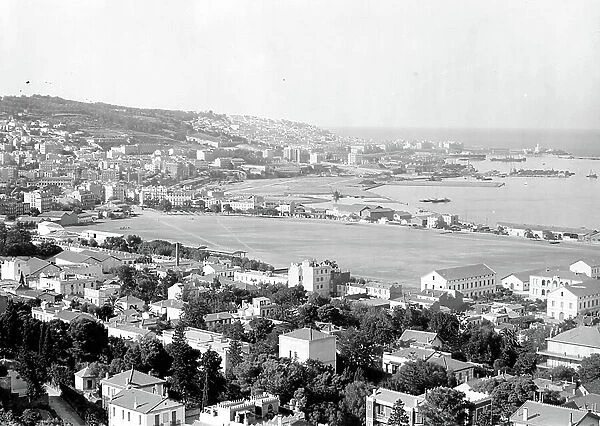 Algeria, Algiers: General view of Bellecour from Boulevard Bru, 1900