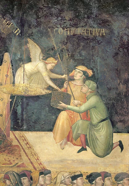 Allegory of Good Government, detail of the effect of commutative justice, 1338-40 (fresco)