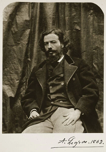 Alphonse Legros 6th October 1863 (sepia photo)