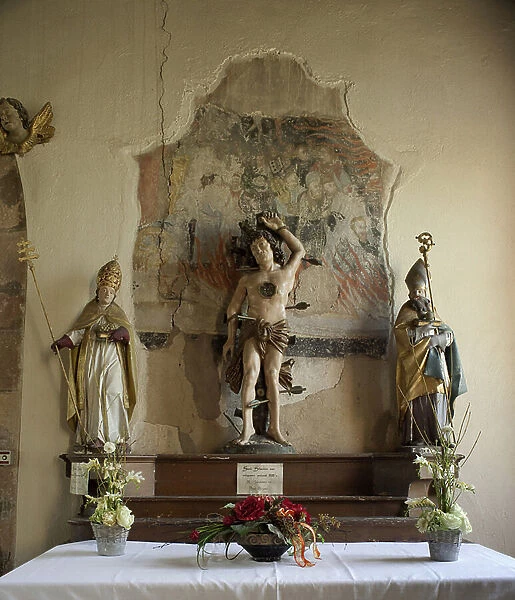 Altar of Saint Sebastian, 17th century (wood)