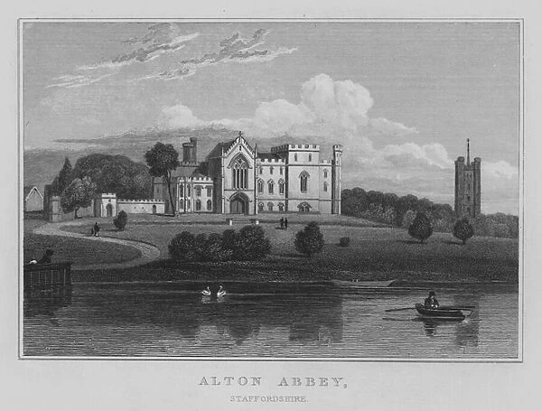 Alton Abbey, Staffordshire (engraving)