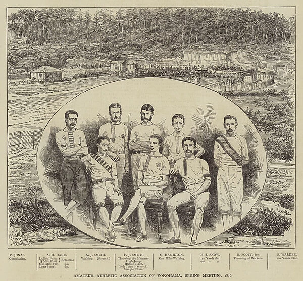 Amateur Athletic Association of Yokohama, Spring Meeting, 1876 (engraving)