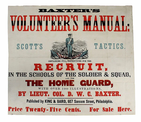 American Civil War, Baxter's Volunteer Manual Handbill