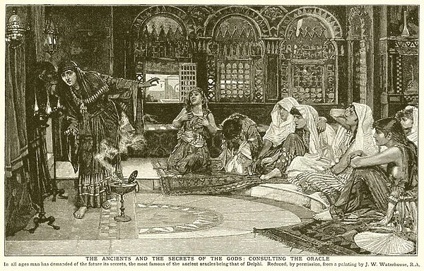 The Ancients and the Secrets of the Gods: Consulting the Oracle (engraving)