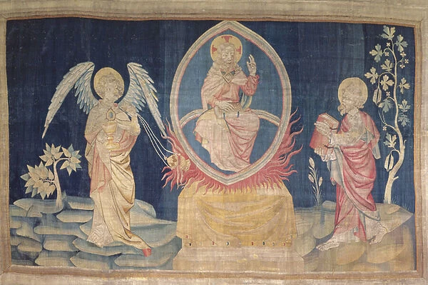 An Angel with a Censer, no. 18 of the Apocalyspe of Angers, 1373-87 (tapestry)