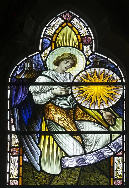 Angel Holding The Moon, c. 1889 (stained glass)