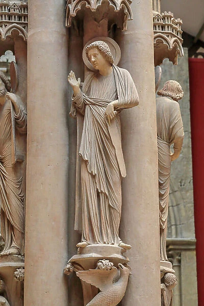 Angels Pillar (Pillar of the last Judgement), 12th century (sculpture)