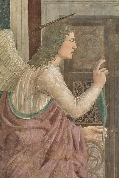 The Annunciation, detail of The Stories of the True Cross (fresco)