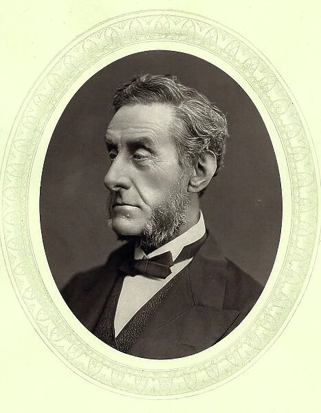 Anthony Ashley Cooper, 7th Earl (1801-1885) Shaftesbury, English factory reformer and philanthropist. From Men of Mark, London c1877. Woodburytype