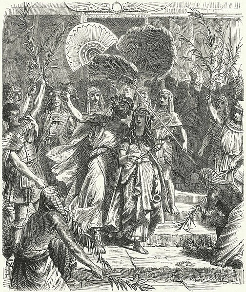 Antony and Cleopatra as Osiris and Isis (engraving)