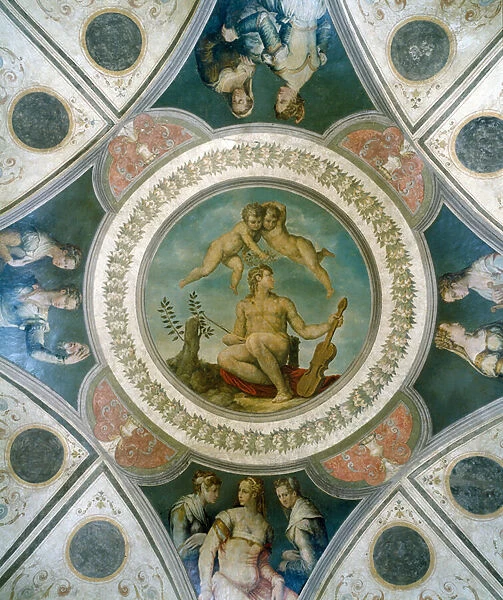 Apollo and the allegory of married love, Camera di Apollo (fresco)